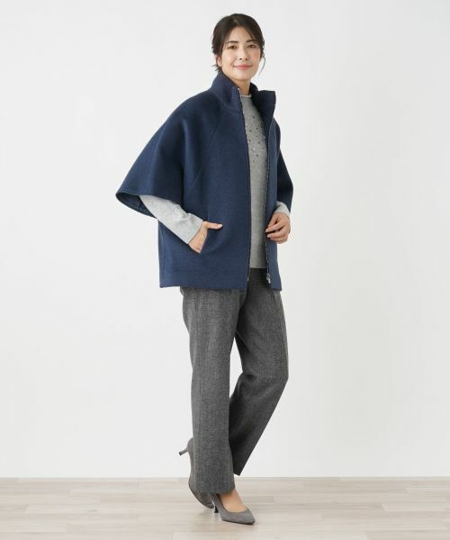 Leilian / レリアン その他アウター | 切替スタンドカラーコート | 詳細1