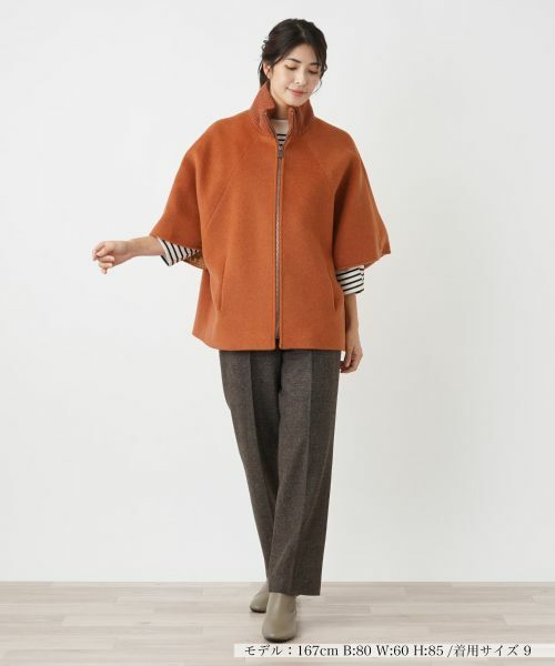 Leilian / レリアン その他アウター | 切替スタンドカラーコート | 詳細4