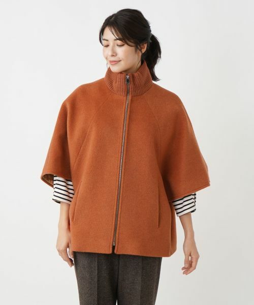 Leilian / レリアン その他アウター | 切替スタンドカラーコート | 詳細8