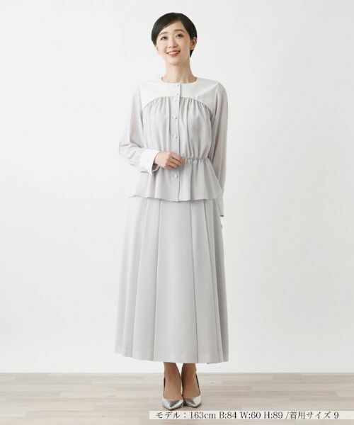 Leilian / レリアン シャツ・ブラウス | ノーカラーブラウス | 詳細1