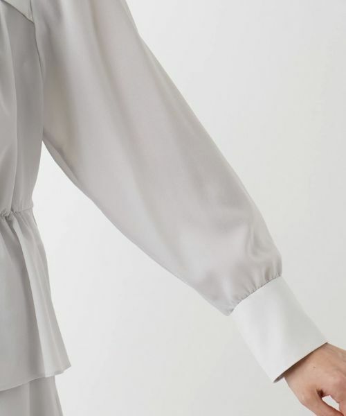 Leilian / レリアン シャツ・ブラウス | ノーカラーブラウス | 詳細12