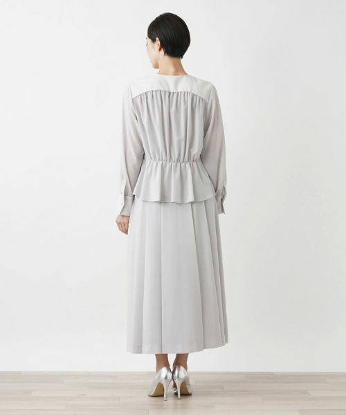 Leilian / レリアン シャツ・ブラウス | ノーカラーブラウス | 詳細3