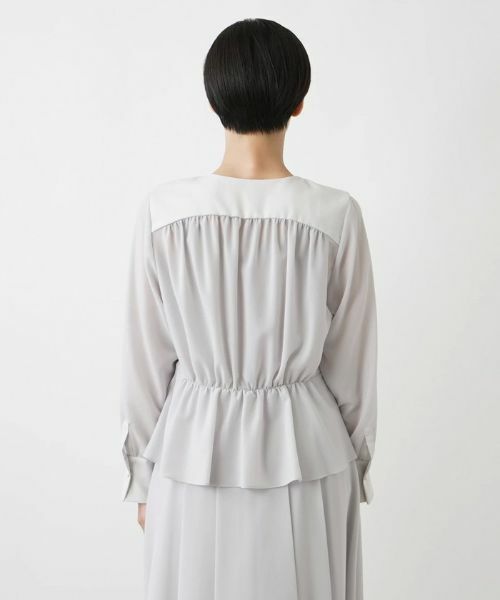 Leilian / レリアン シャツ・ブラウス | ノーカラーブラウス | 詳細9