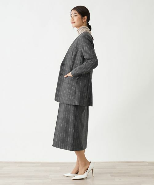 Leilian / レリアン テーラードジャケット | ストライプジャケット | 詳細2