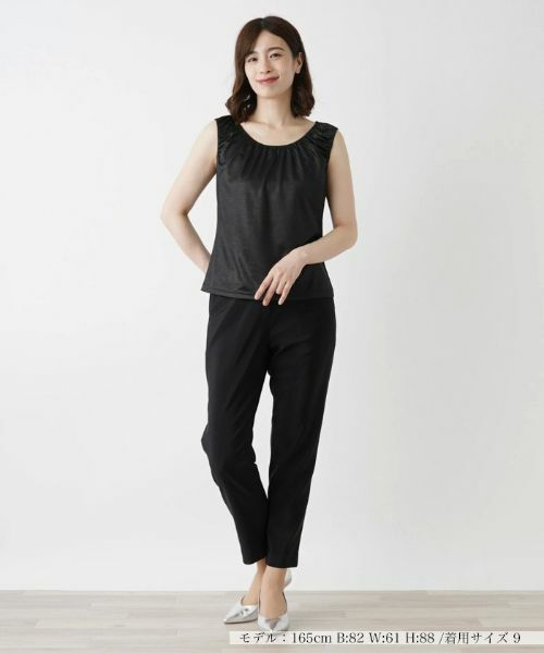 Leilian / レリアン カットソー | シャイニーノースリーブカットソー【Leilian WHITE LABEL】 | 詳細1