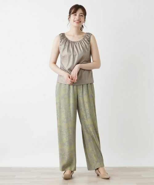 Leilian / レリアン カットソー | シャイニーノースリーブカットソー【Leilian WHITE LABEL】 | 詳細13