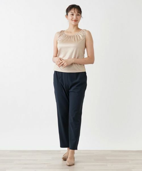 Leilian / レリアン カットソー | シャイニーノースリーブカットソー【Leilian WHITE LABEL】 | 詳細16