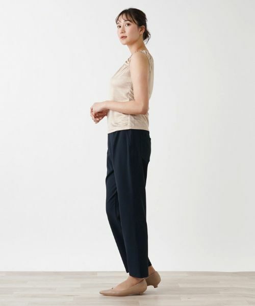 Leilian / レリアン カットソー | シャイニーノースリーブカットソー【Leilian WHITE LABEL】 | 詳細17