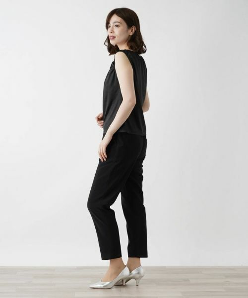 Leilian / レリアン カットソー | シャイニーノースリーブカットソー【Leilian WHITE LABEL】 | 詳細2