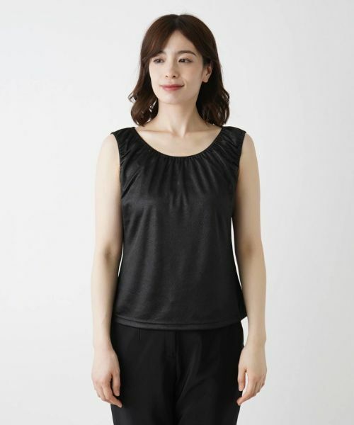 Leilian / レリアン カットソー | シャイニーノースリーブカットソー【Leilian WHITE LABEL】 | 詳細4