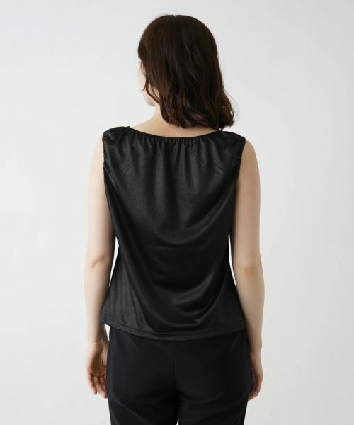 Leilian / レリアン カットソー | シャイニーノースリーブカットソー【Leilian WHITE LABEL】 | 詳細6