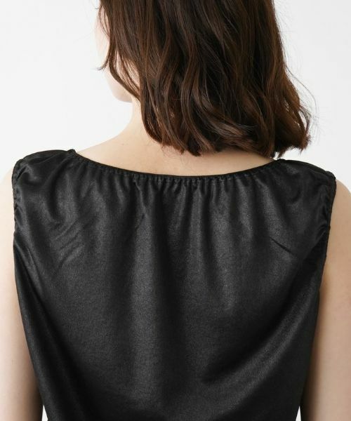 Leilian / レリアン カットソー | シャイニーノースリーブカットソー【Leilian WHITE LABEL】 | 詳細8
