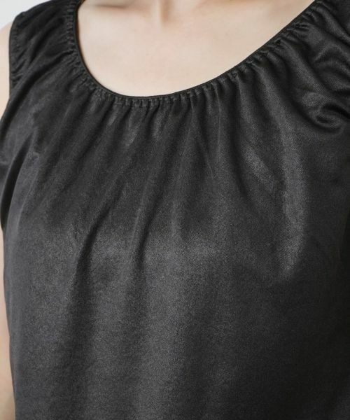 Leilian / レリアン カットソー | シャイニーノースリーブカットソー【Leilian WHITE LABEL】 | 詳細9