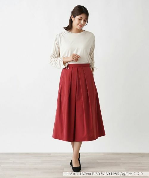 Leilian / レリアン カットソー | シャーリングスリーブカットソー | 詳細10