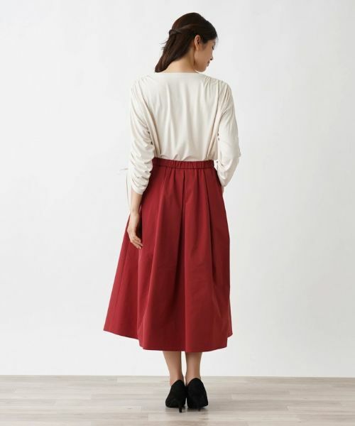 Leilian / レリアン カットソー | シャーリングスリーブカットソー | 詳細12