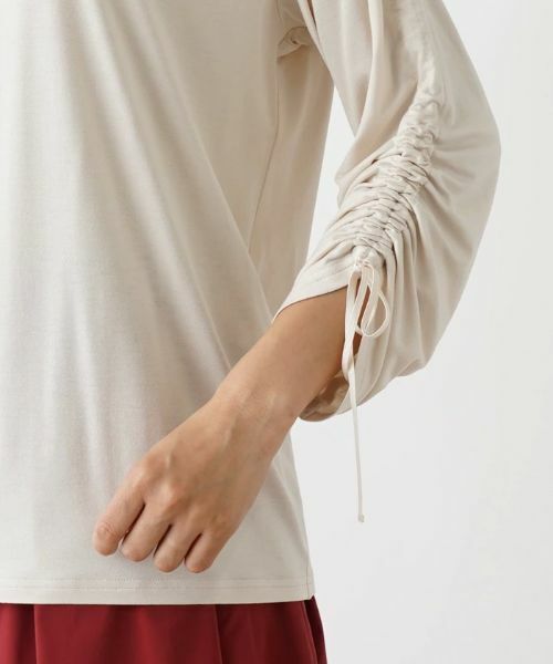 Leilian / レリアン カットソー | シャーリングスリーブカットソー | 詳細19