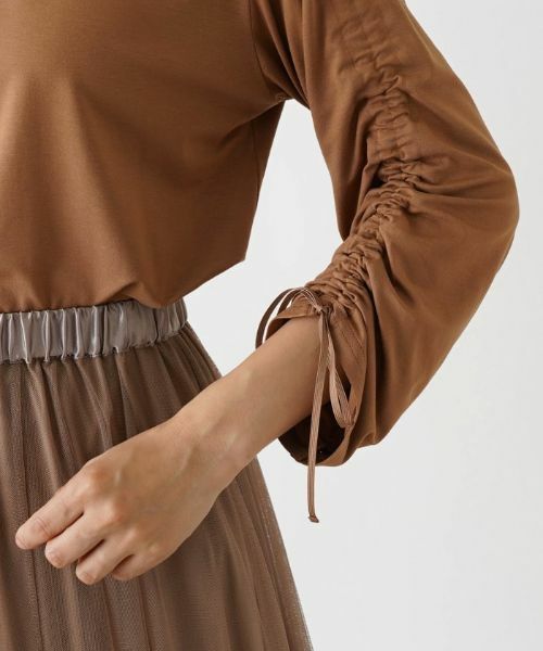 Leilian / レリアン カットソー | シャーリングスリーブカットソー | 詳細23