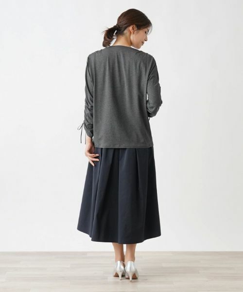 Leilian / レリアン カットソー | シャーリングスリーブカットソー | 詳細9