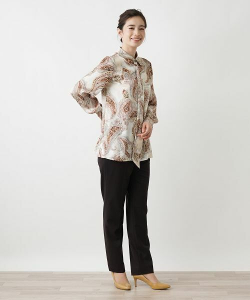 Leilian / レリアン シャツ・ブラウス | ペイズリーボウタイブラウス | 詳細4