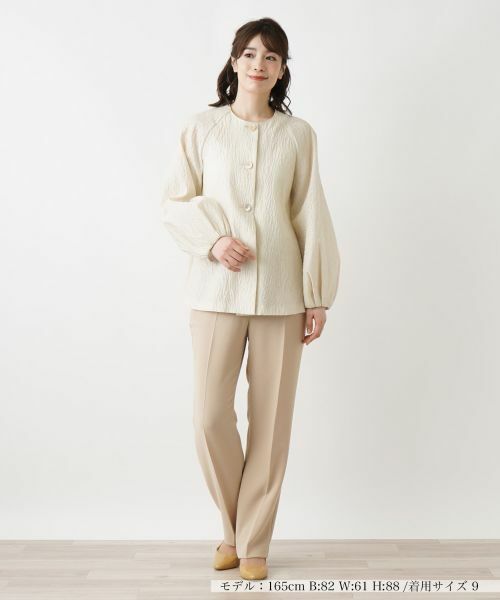 Leilian / レリアン テーラードジャケット | コクーンシルエットジャケット | 詳細1