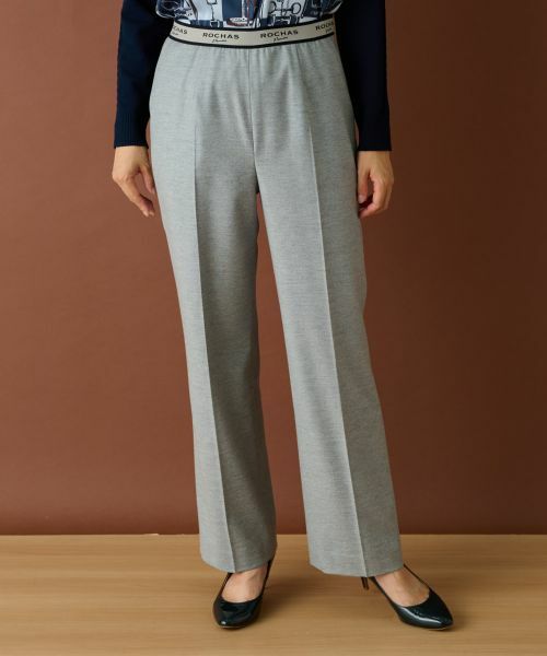 Leilian / レリアン その他パンツ | 【ROCHAS Premiere】ストレッチパンツ(ライトグレー)