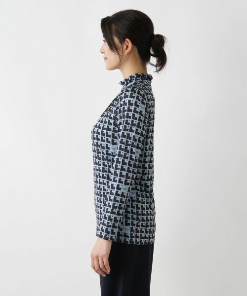 Leilian / レリアン カットソー | グラフィカル総柄カットソー | 詳細5