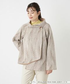 Leilian / レリアン テーラードジャケット | スタンドカラーラップジャケット