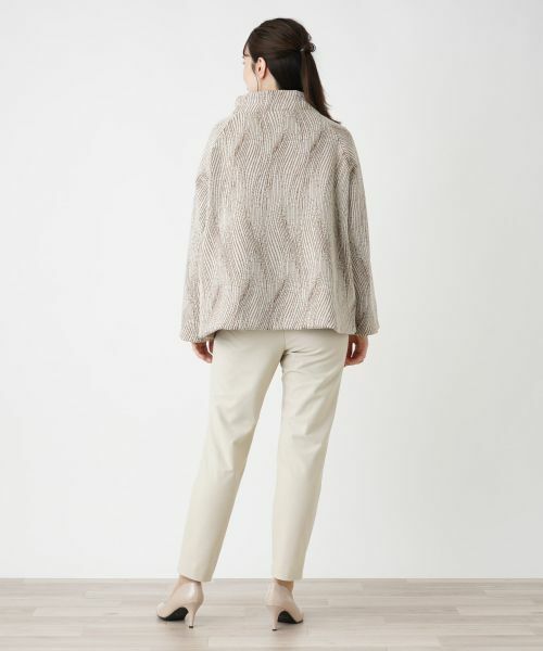 Leilian / レリアン テーラードジャケット | スタンドカラーラップジャケット | 詳細10