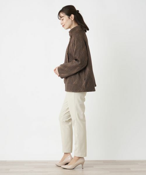 Leilian / レリアン テーラードジャケット | スタンドカラーラップジャケット | 詳細2