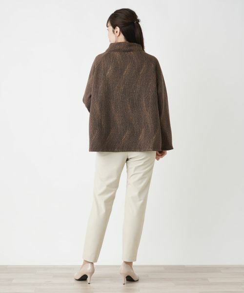 Leilian / レリアン テーラードジャケット | スタンドカラーラップジャケット | 詳細3