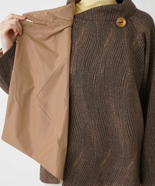 Leilian / レリアン テーラードジャケット | スタンドカラーラップジャケット | 詳細5