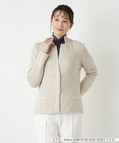 Leilian / レリアン テーラードジャケット | ラメニットジャケット