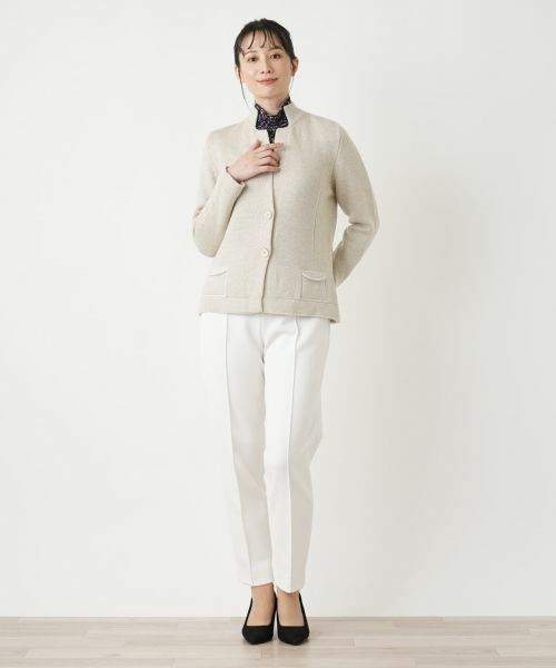 Leilian / レリアン テーラードジャケット | ラメニットジャケット | 詳細15