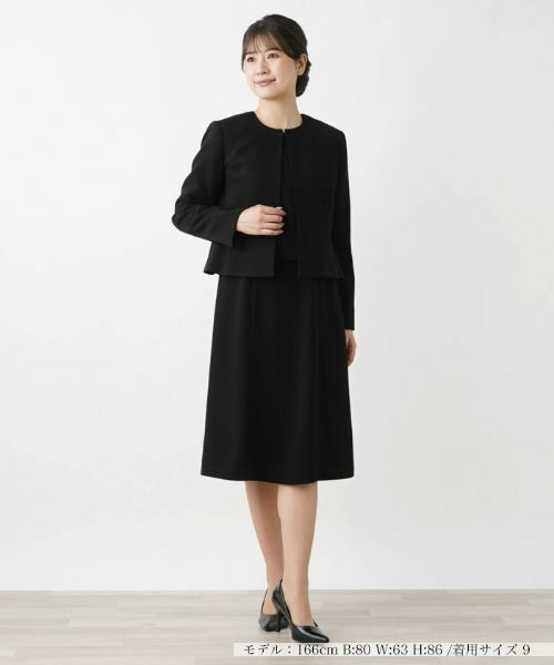 Leilian/レリアン ワンピースアンサンブル【ブラックフォーマル】 ブラック 9(M) Leilian/レリアン ワンピースアンサンブル【ブラックフォーマル】 ブラック 9(M)