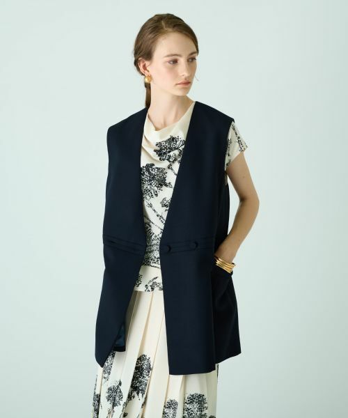 Leilian / レリアン テーラードジャケット | ロングベスト | 詳細1