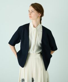 Leilian / レリアン テーラードジャケット | 半袖ジャケット