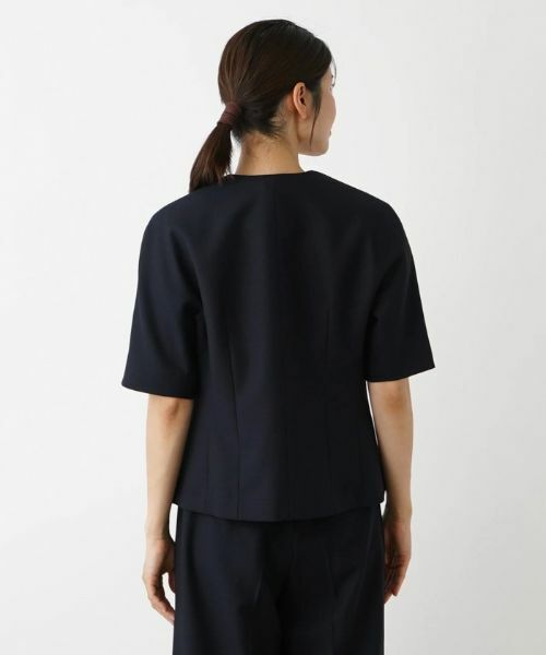 Leilian / レリアン テーラードジャケット | 半袖ジャケット | 詳細11