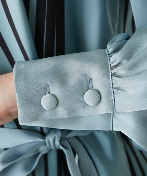 Leilian / レリアン ドレス | プリントVネックフレアワンピース | 詳細12