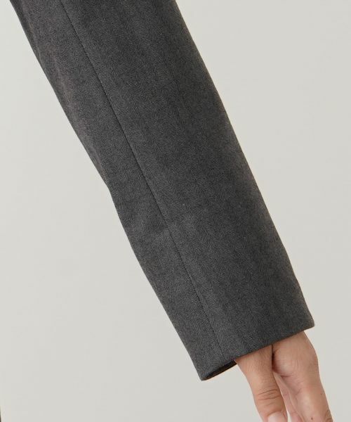 Leilian / レリアン テーラードジャケット | ヘリンボーンダブルジャケット | 詳細10