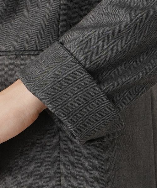 Leilian / レリアン テーラードジャケット | ヘリンボーンダブルジャケット | 詳細11