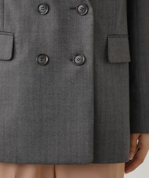 Leilian / レリアン テーラードジャケット | ヘリンボーンダブルジャケット | 詳細14