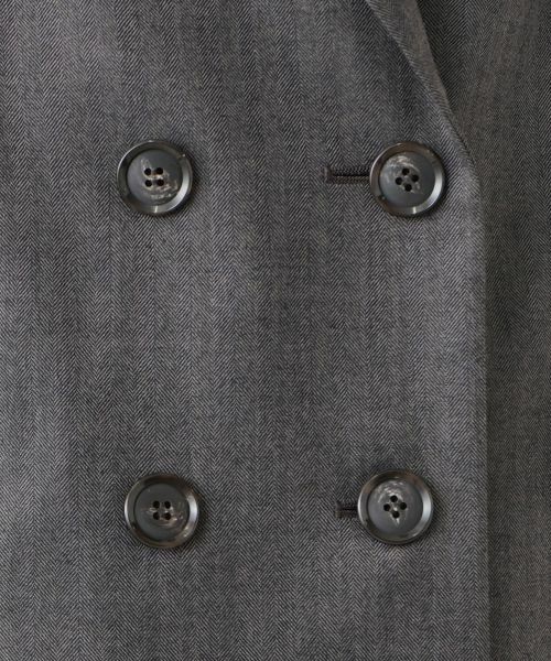 Leilian / レリアン テーラードジャケット | ヘリンボーンダブルジャケット | 詳細16