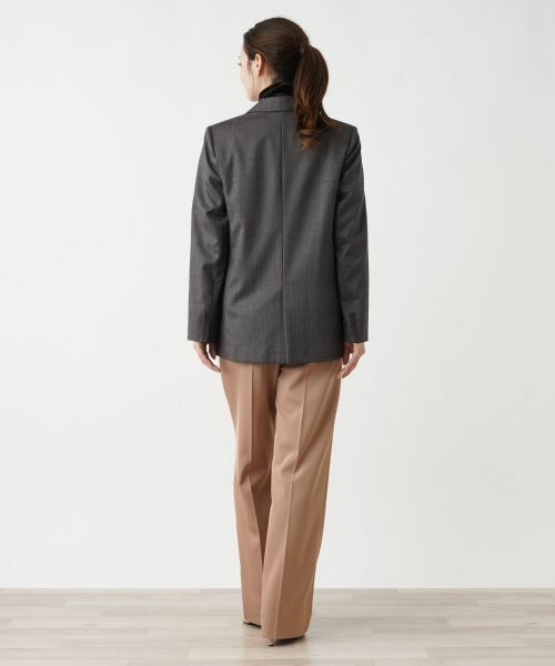 Leilian / レリアン テーラードジャケット | ヘリンボーンダブルジャケット | 詳細3