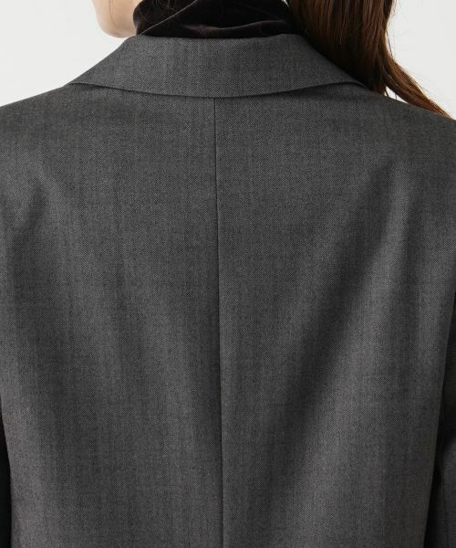 Leilian / レリアン テーラードジャケット | ヘリンボーンダブルジャケット | 詳細8