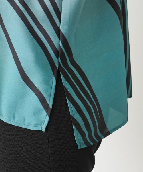 Leilian / レリアン シャツ・ブラウス | プリント比翼ブラウス | 詳細12