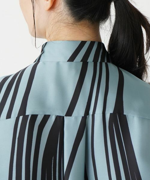 Leilian / レリアン シャツ・ブラウス | プリント比翼ブラウス | 詳細8