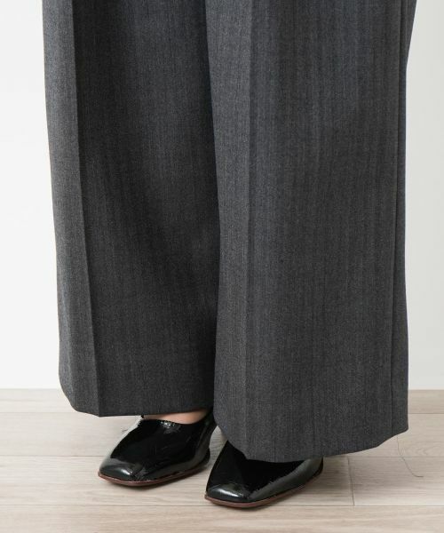 Leilian / レリアン その他パンツ | ヘリンボーンワイドパンツ | 詳細11