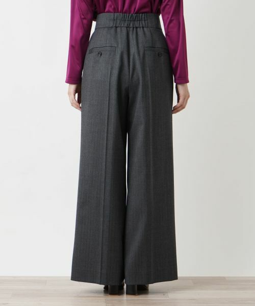 Leilian / レリアン その他パンツ | ヘリンボーンワイドパンツ | 詳細6