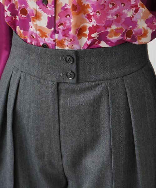 Leilian / レリアン その他パンツ | ヘリンボーンワイドパンツ | 詳細7