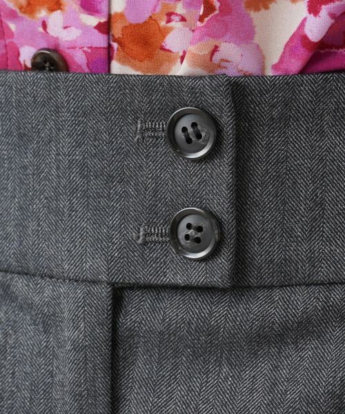 Leilian / レリアン その他パンツ | ヘリンボーンワイドパンツ | 詳細8